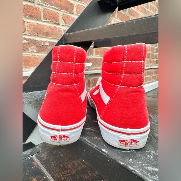 Vans Sk8-Hi Red Shoes - Picture 4 of 4